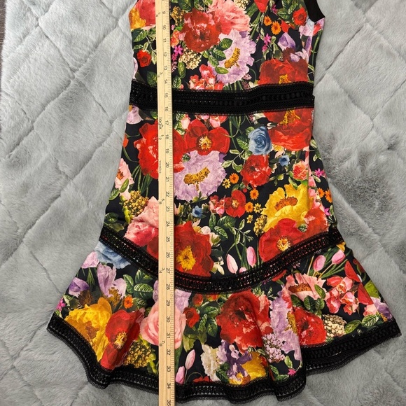 Alice + Olivia Rapunzel Floral Print Dress Size 2 - Picture 10 of 15